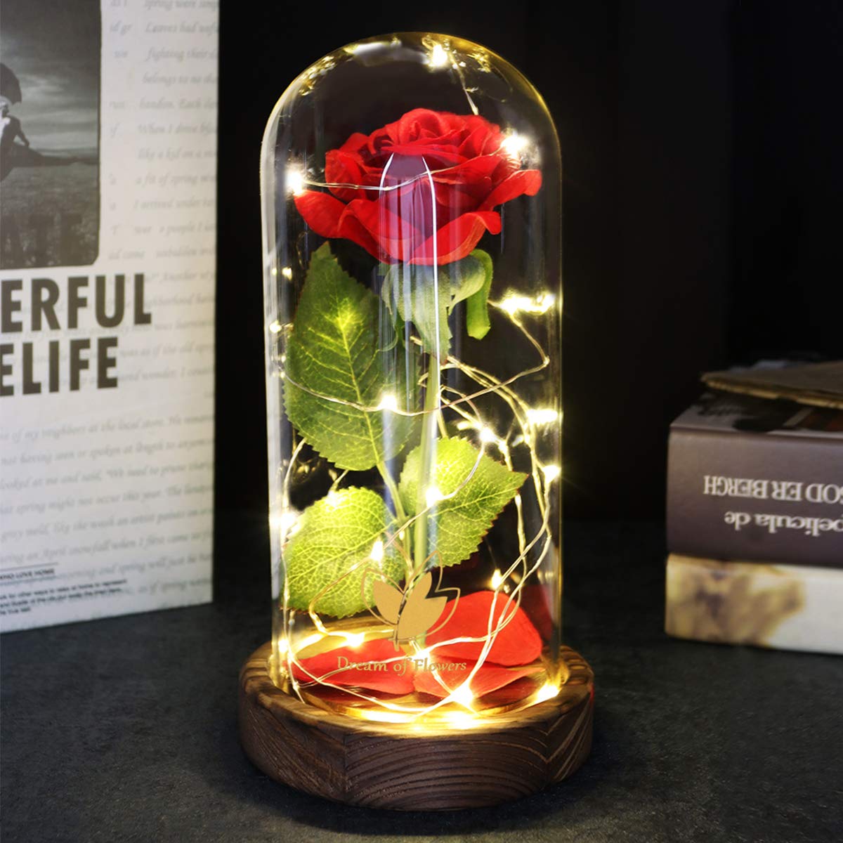 Dream of Flowers red rose dome makes a thoughtful Mother's Day gift.