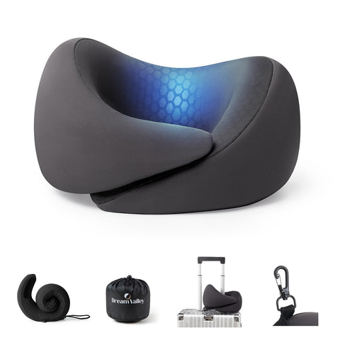 Dream Valley neck pillow cooling cover for travel comfort.