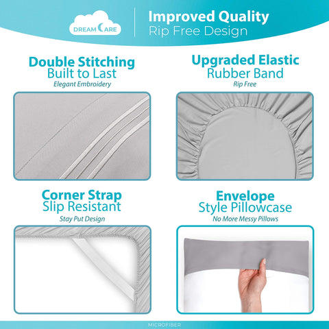 DREAMCARE easy-care microfiber fabric ready for fast washing.