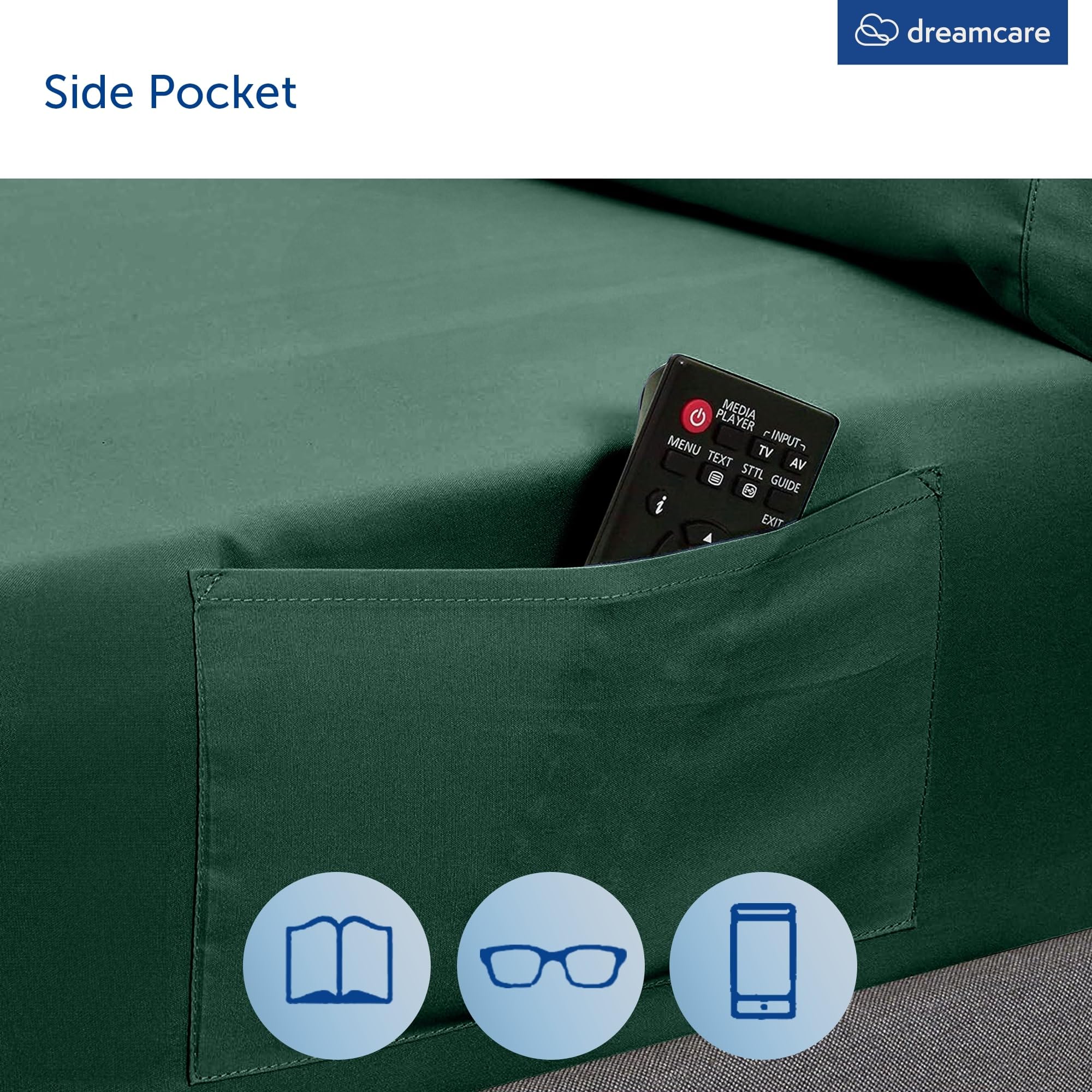 DREAMCARE includes four pillowcases for complete bed setup