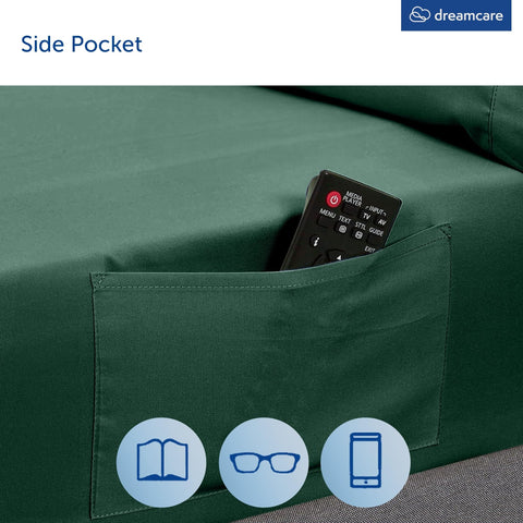 DREAMCARE includes four pillowcases for complete bed setup