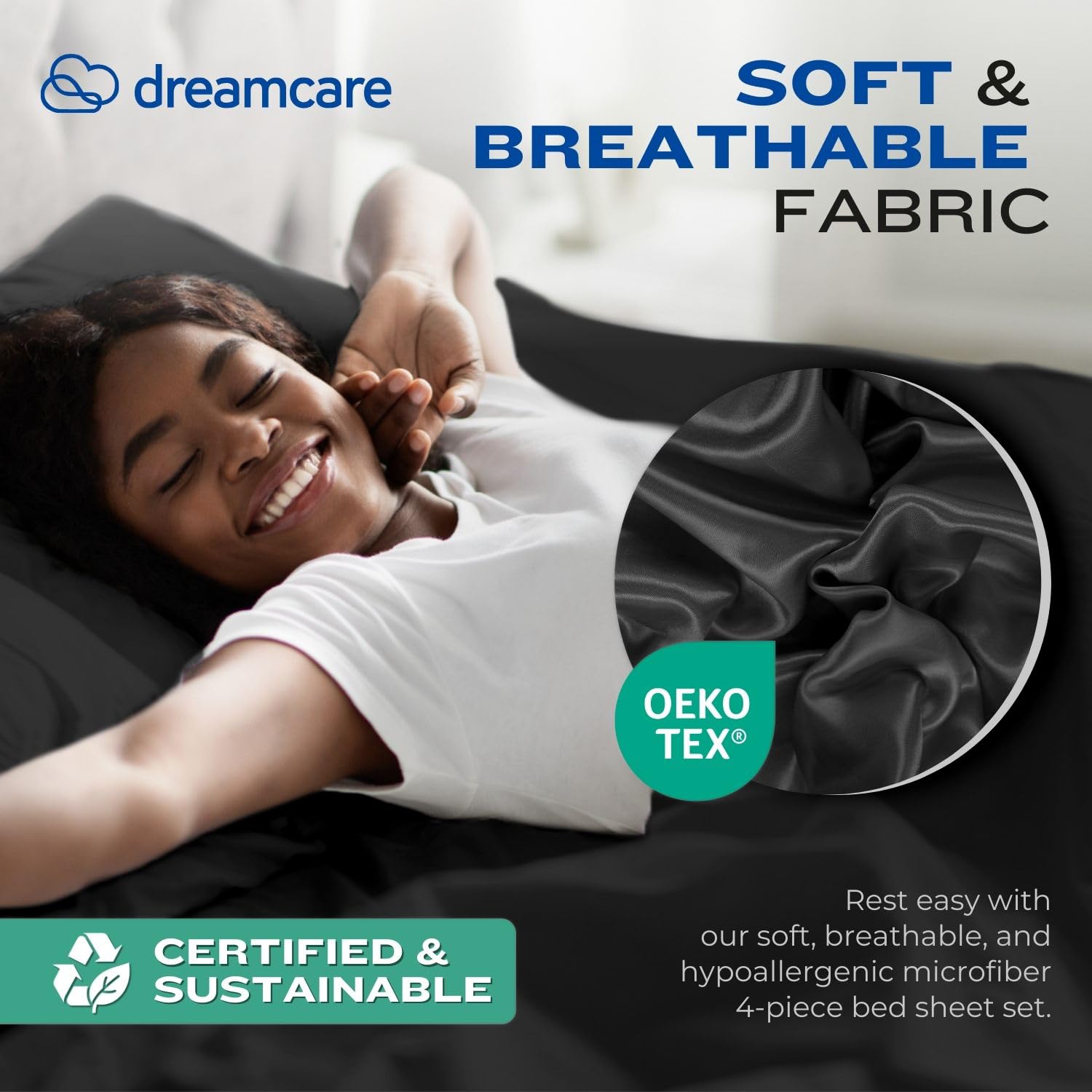 DreamCare black color adds modern elegance to bedrooms
