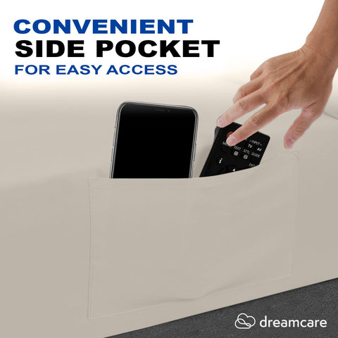 DreamCare king size sheets deep-pocket elastic ensures slips-free nightly use