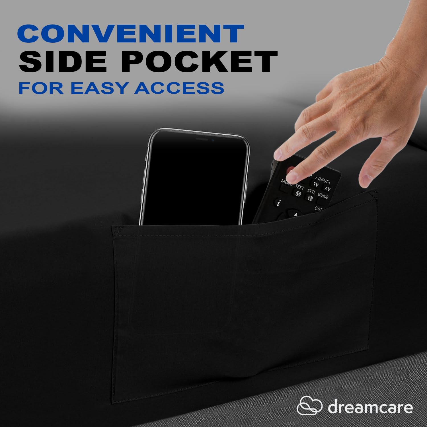 DreamCare soft microfiber texture feels luxurious and breathable