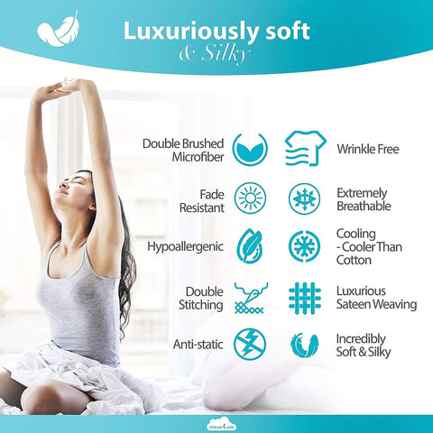 DREAMCARE four pillowcases complete bedding with coordinated look