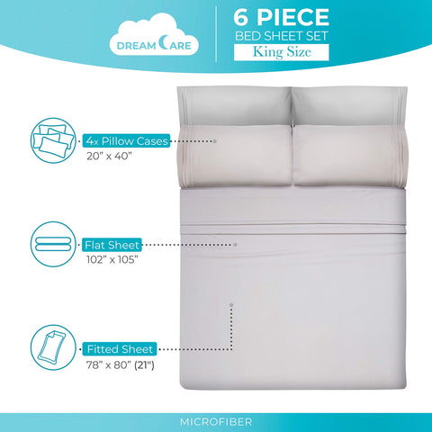 DREAMCARE soft brushed microfiber close-up showing plush texture.