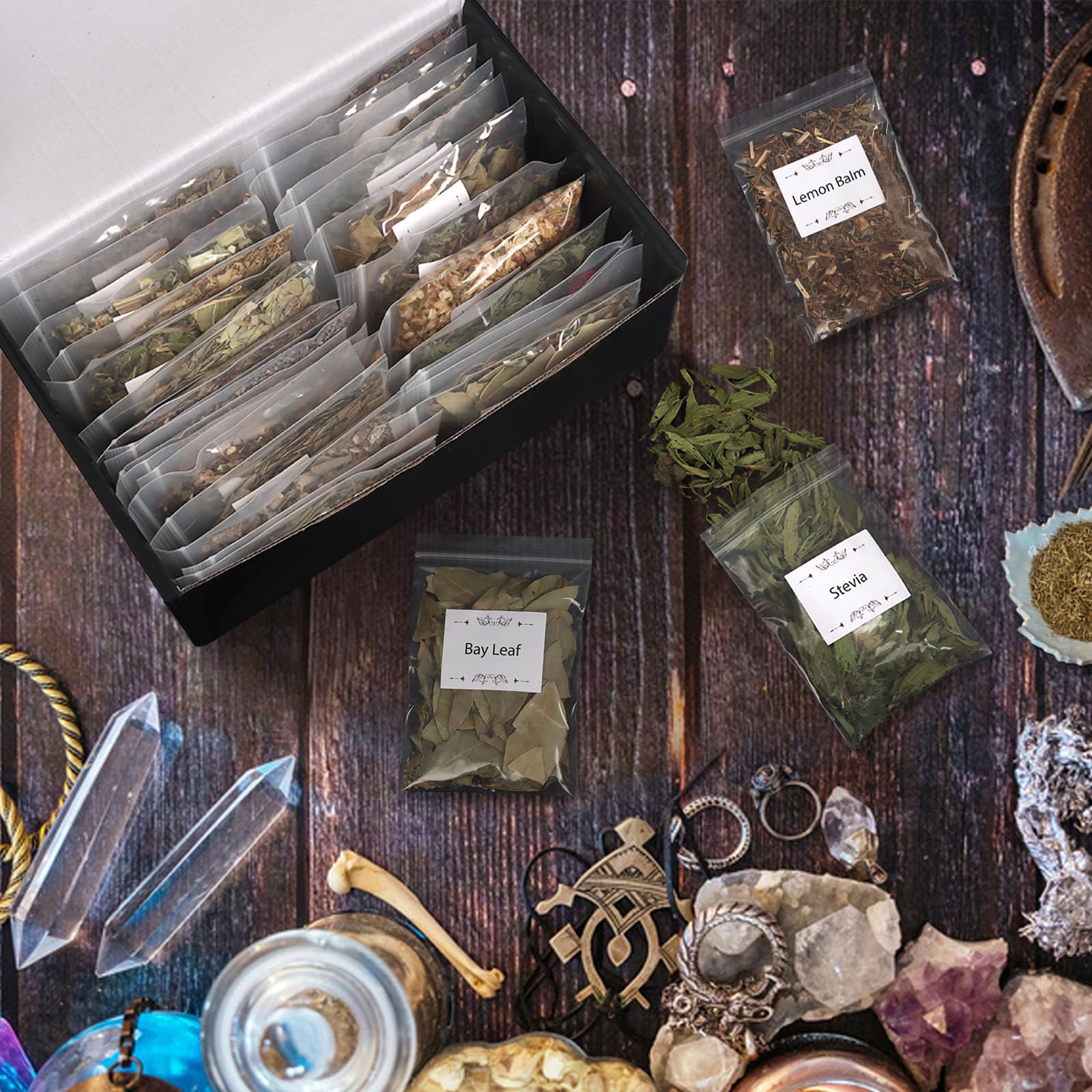 DreamdaMoonnly sage, rosemary, and mugwort bundle for cleansing and protection rituals.