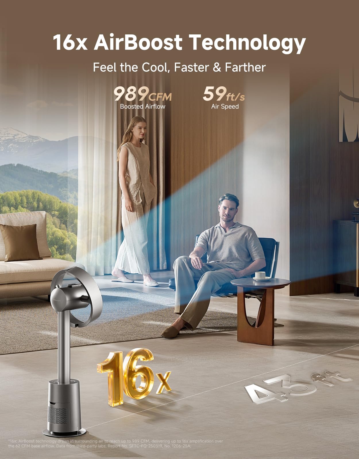 DREAME MF10 AirBoost technology expands airflow up to 16x