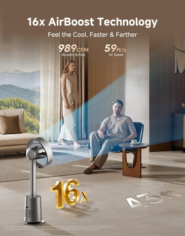 DREAME MF10 AirBoost technology expands airflow up to 16x