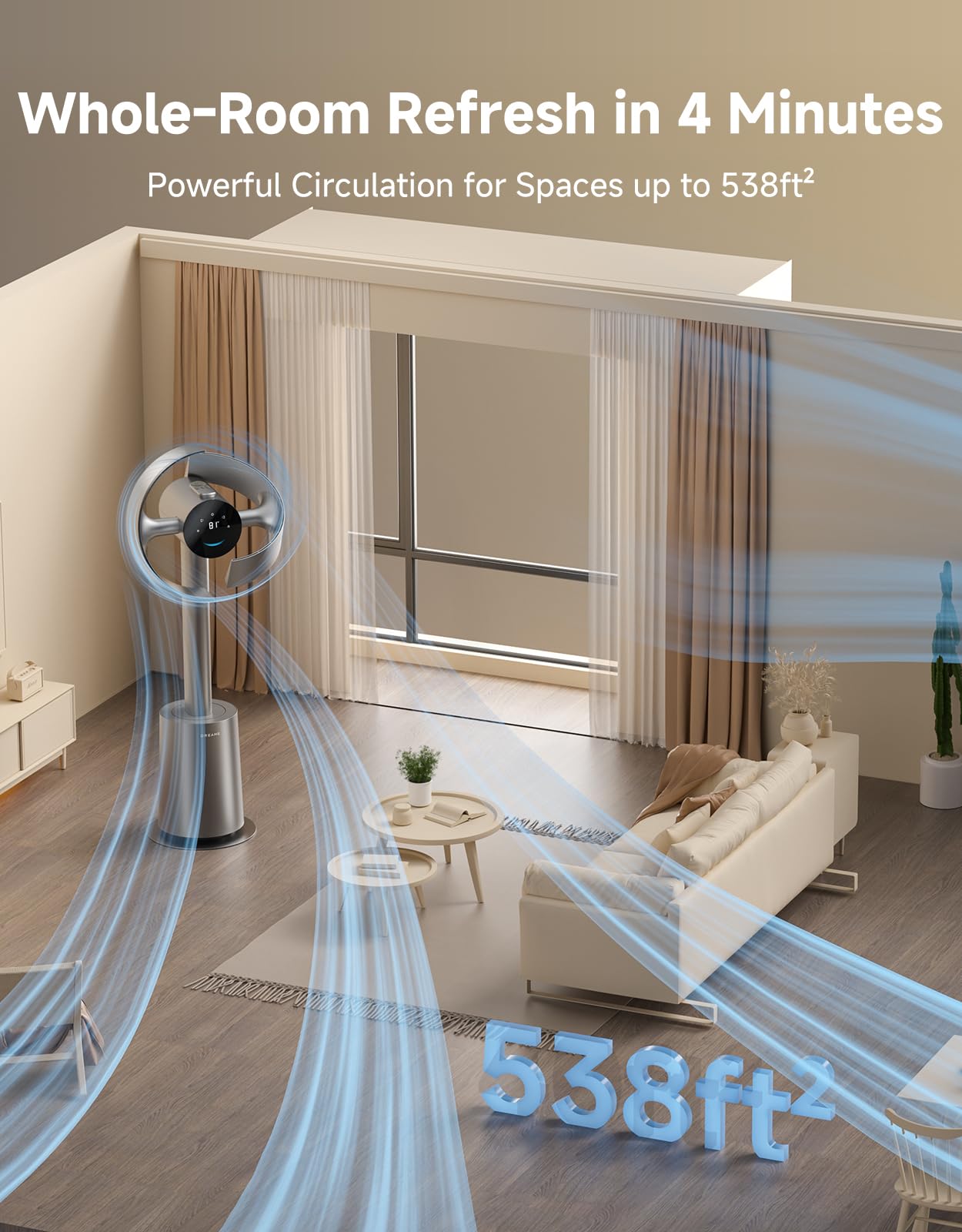 DREAME MF10 TempSync adjusts airflow to ambient temperature