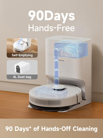 DREAME D10 Plus Gen 2 6000 Pa suction tackles dirt and pet hair