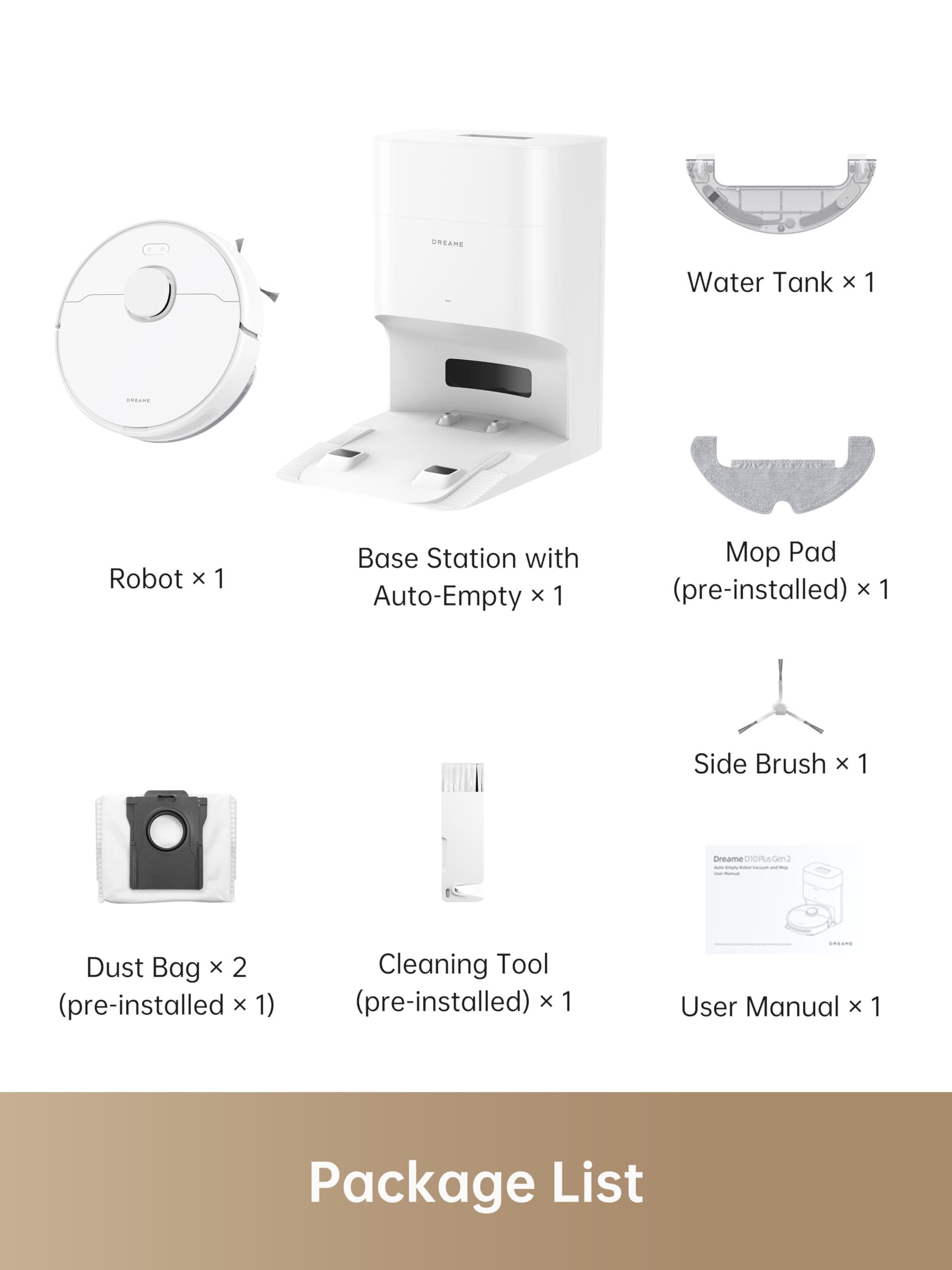 DREAME D10 Plus Gen 2 supports up to 90 days of cleaning