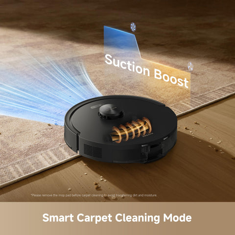 DREAME D20 Air Plus 120-day hands-free dust collection for long maintenance-free intervals.