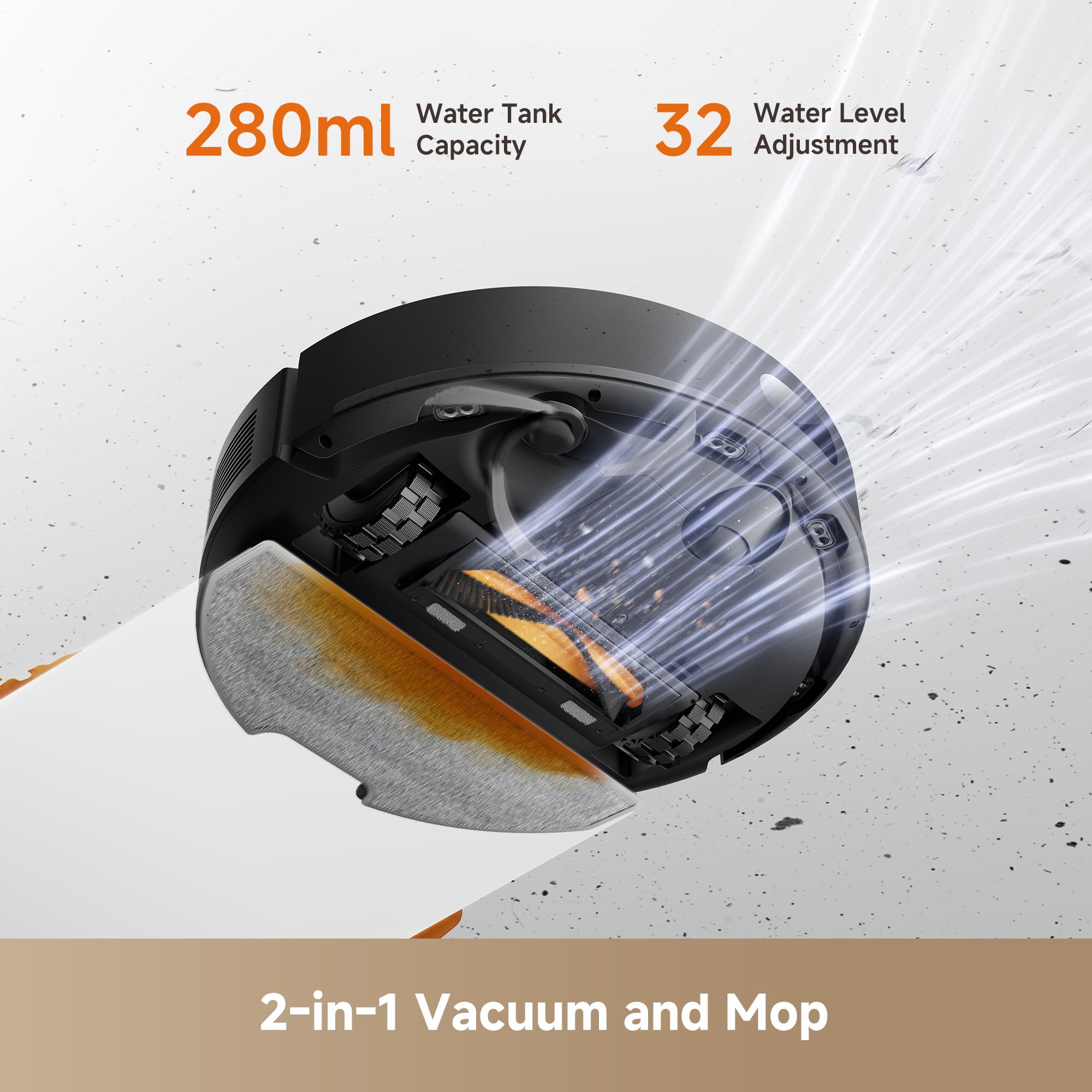 DREAME D20 Air Plus smart navigation maps rooms for efficient cleaning.