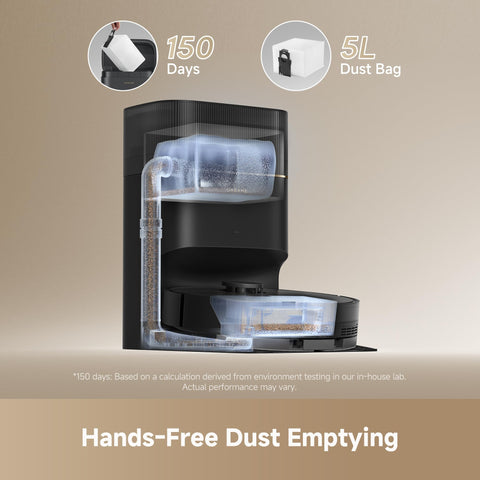 DREAME D20 Pro Plus delivers 13000Pa suction for thorough floor cleaning.