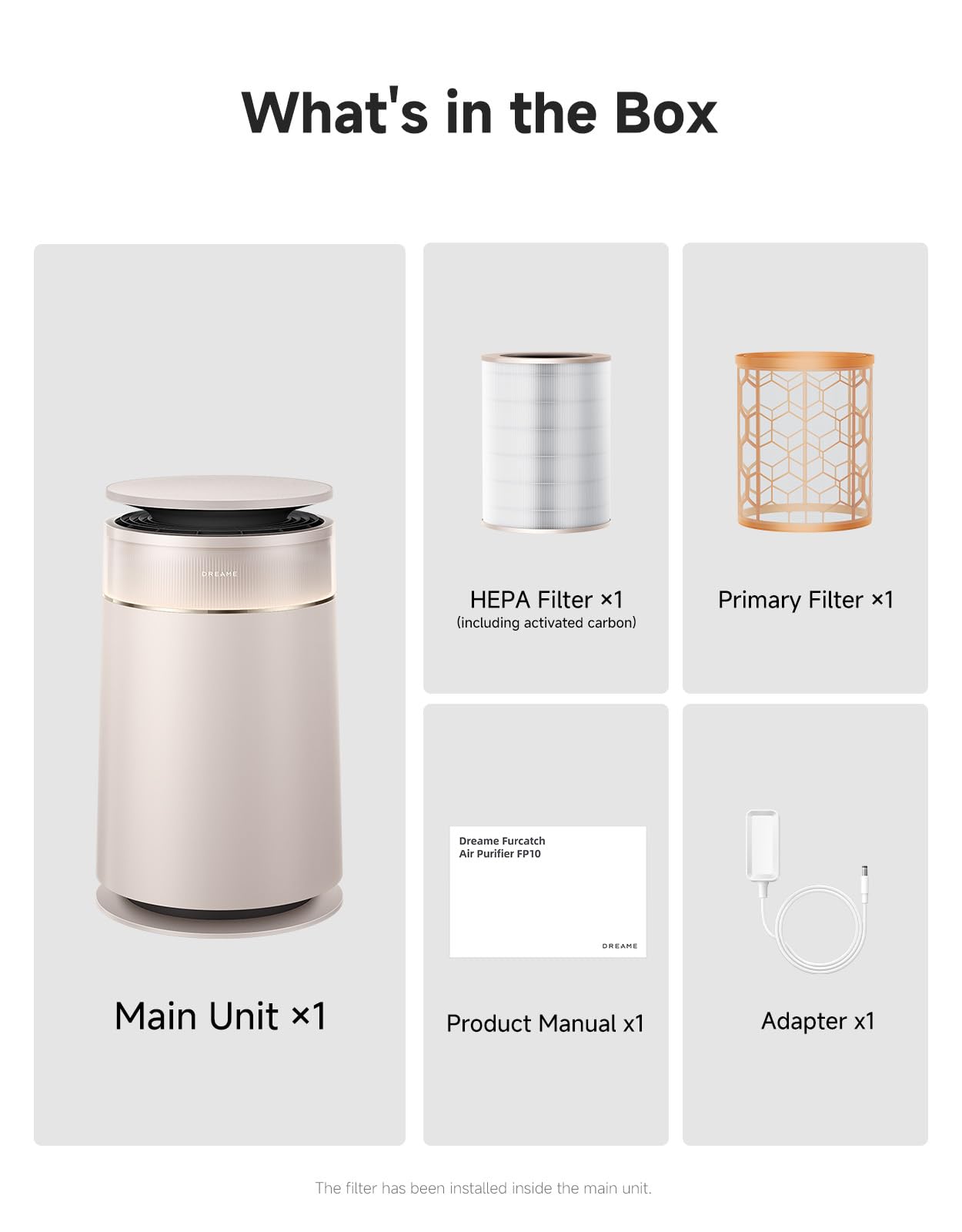 Dreame FP10-Beige Safety features like cord guard and locks for safe homes