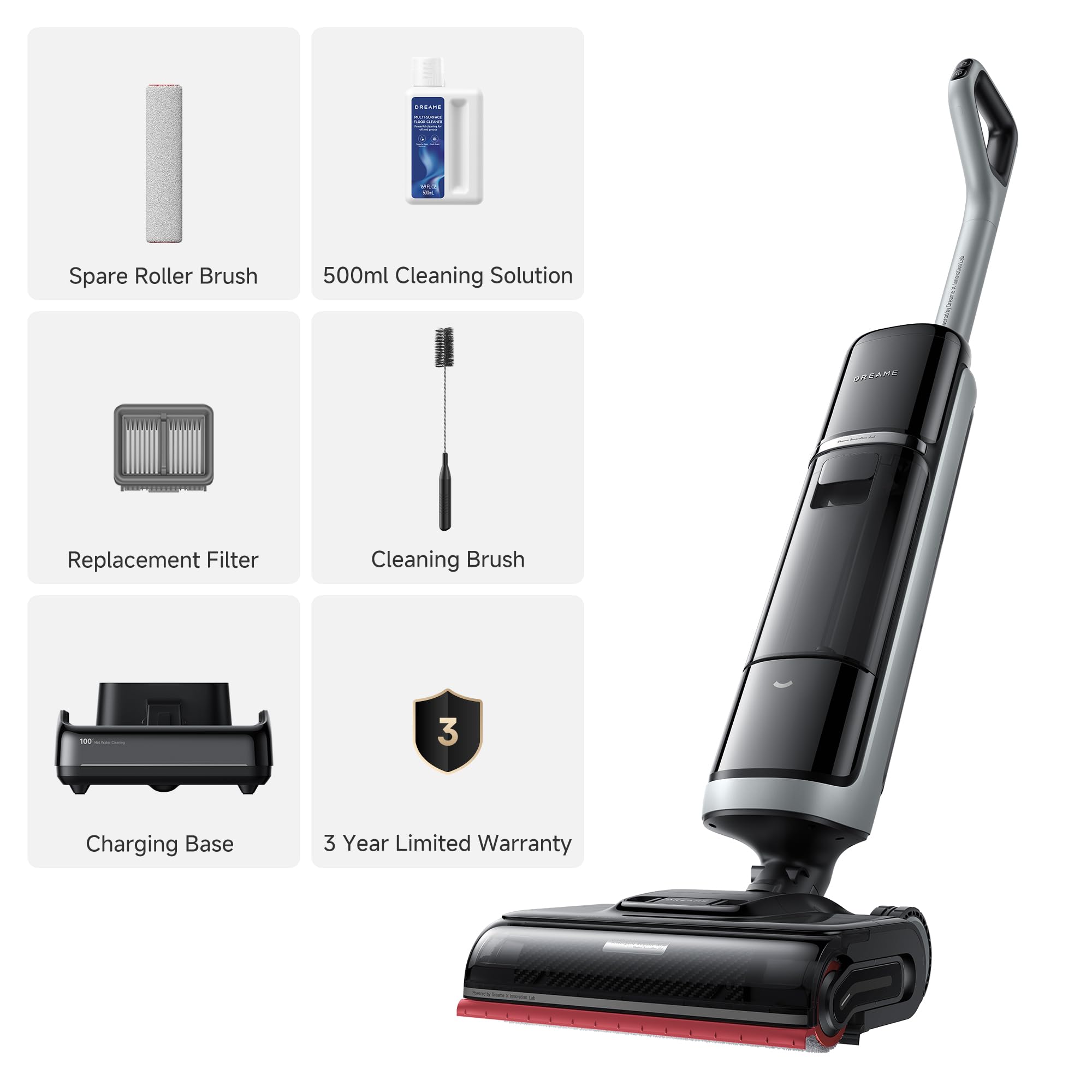 DREAME H15 Pro cordless vacuum mop cleans efficiently without cords.