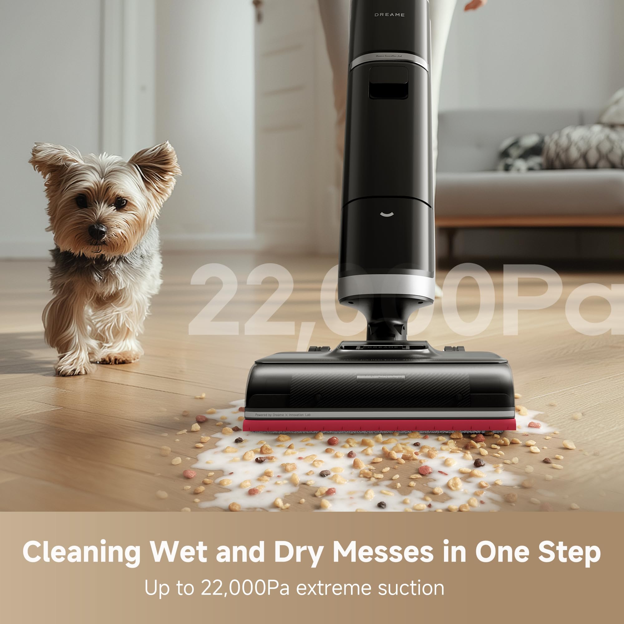 DREAME H15 Pro TangleCut scraper prevents hair tangles during cleaning.