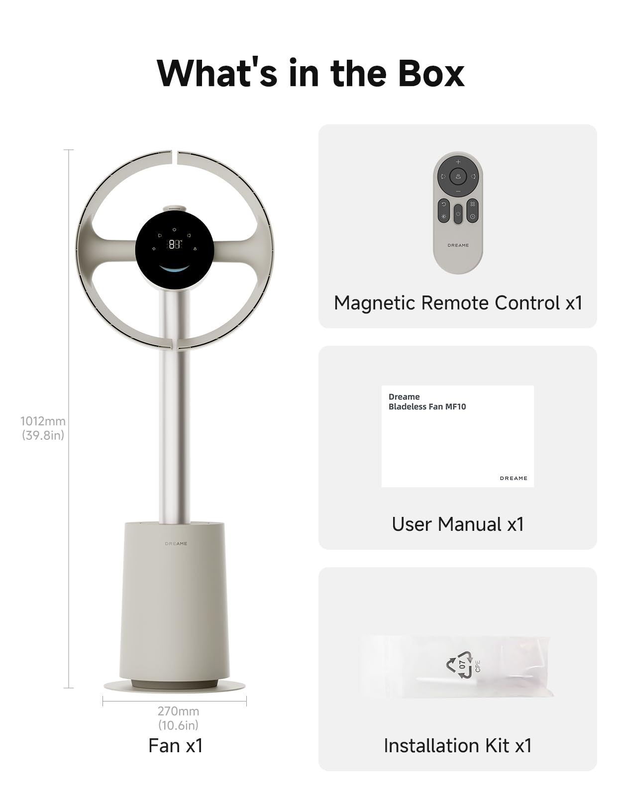 DREAME MF10 270-degree coverage in action within a living room setup.