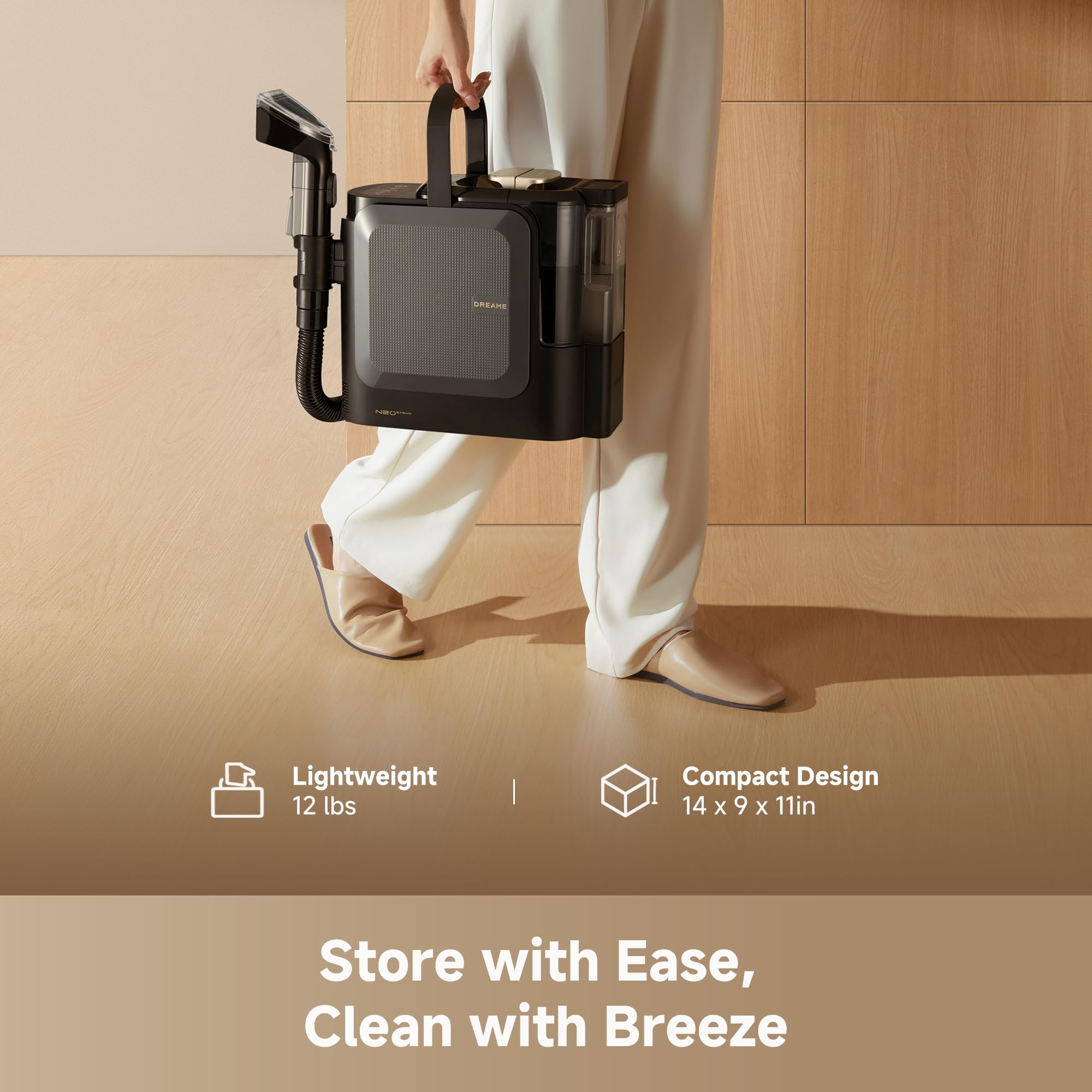 DREAME N20 lightweight design enables one-handed use