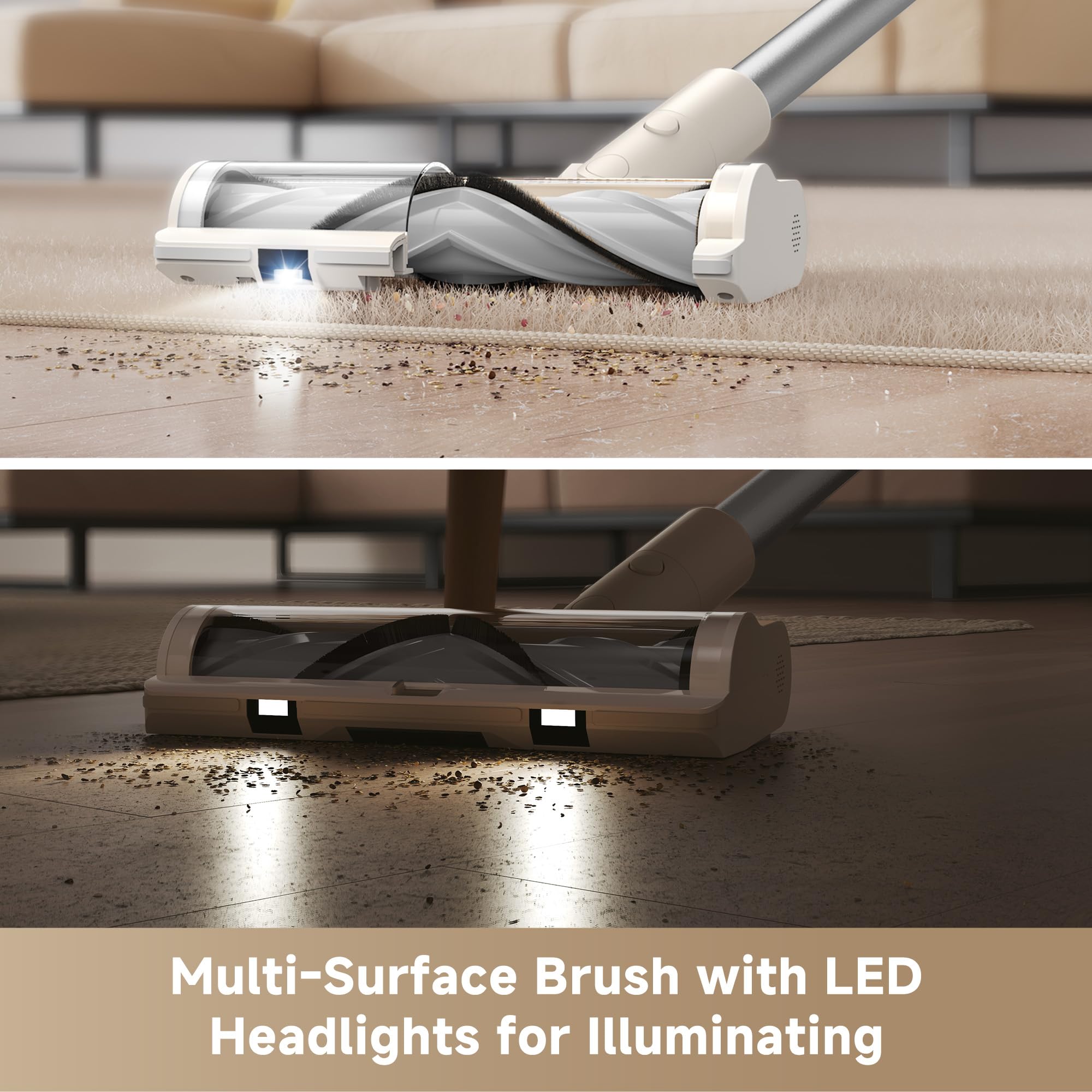DREAME R10 Pure offers up to 60 minutes of runtime for thorough cleaning