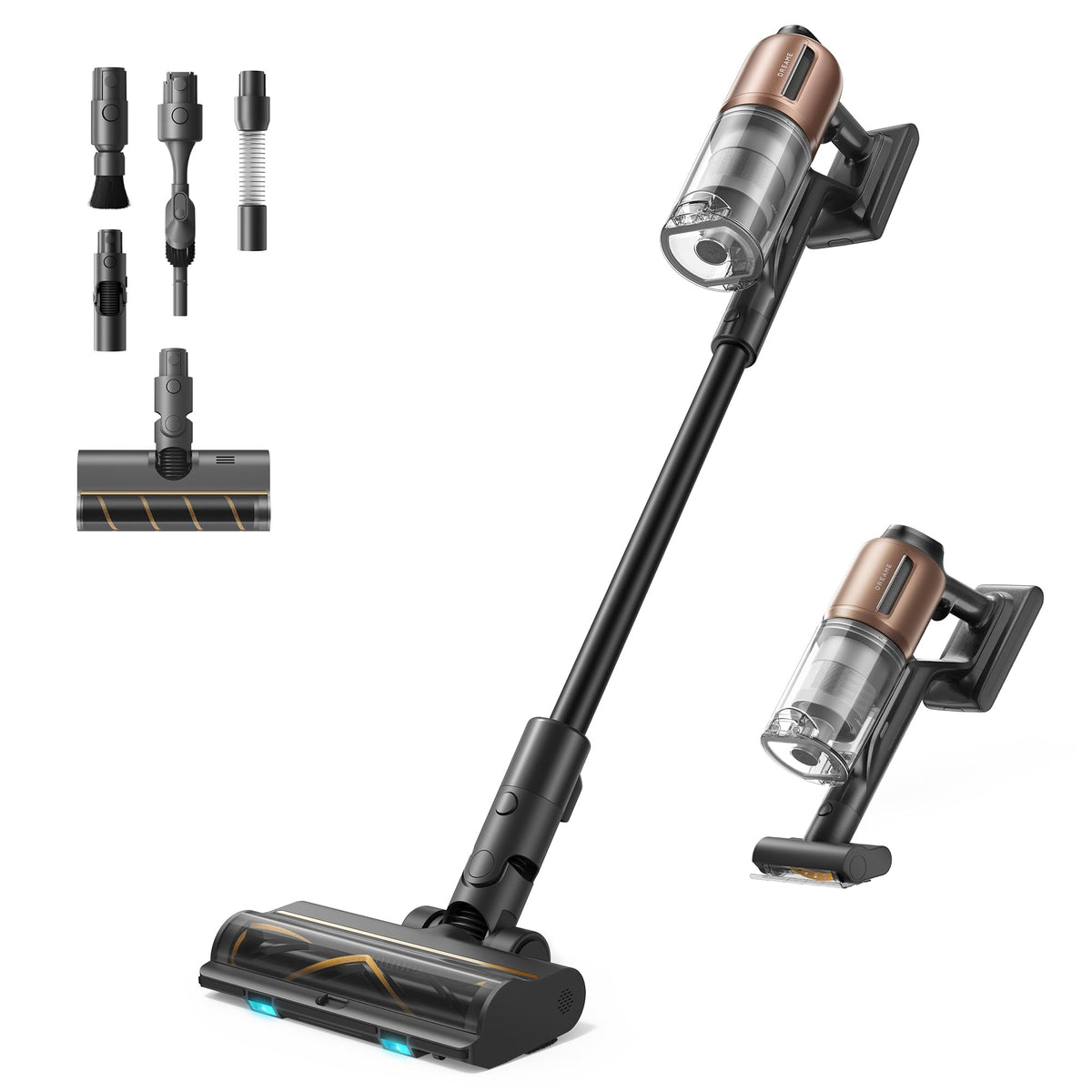 DREAME Z20 cordless vacuum suction powers deep cleaning across carpets and floors.
