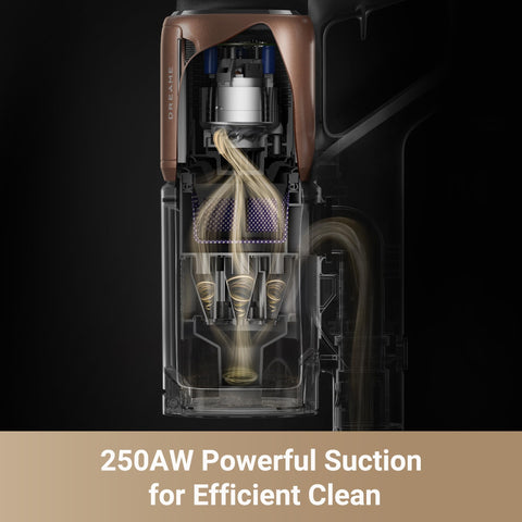 DREAME Z20 LED illumination reveals hidden dust during cleaning.
