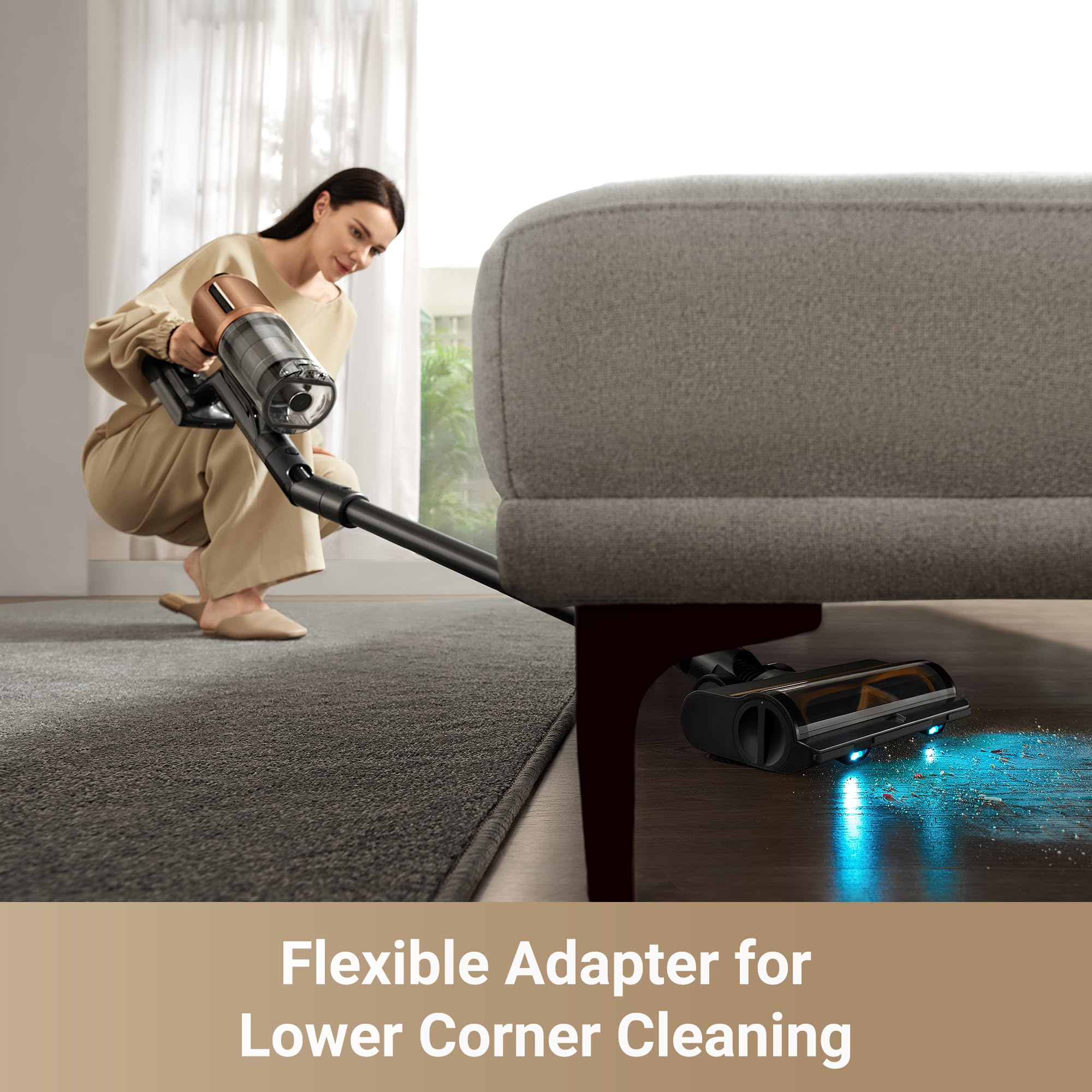 DREAME Z20 pet hair attachment removes stubborn fur from furniture and floors.