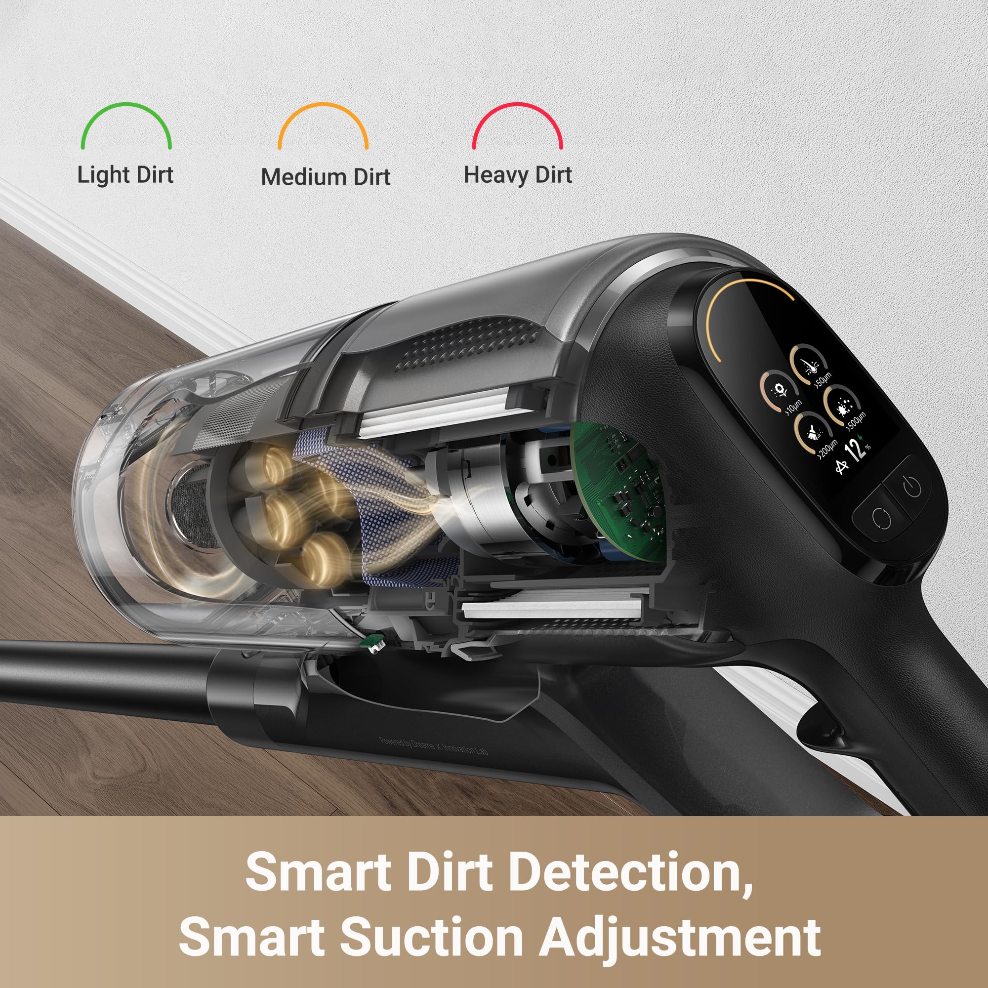 DREAME Z30 showing 90-minute runtime for whole-home cleaning