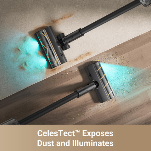 DREAME Z30 pet deshedding tool in use on furniture