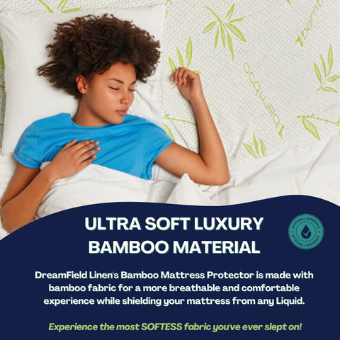 DreamField Linen queen 60x80 fit keeps mattress pristine.