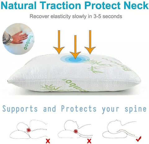 DreamField Linen shredded memory foam pillow stays fluffy and supportive.