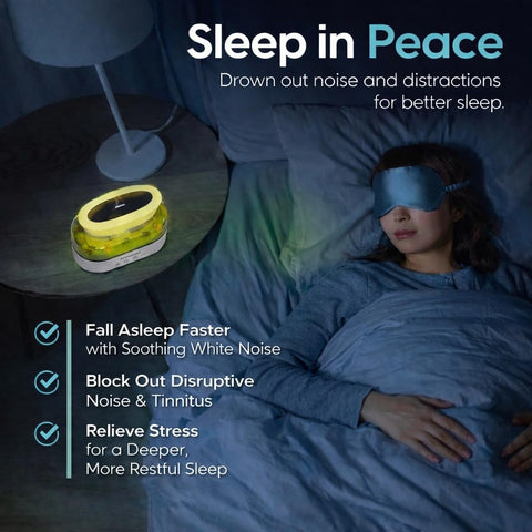 Dreamlax Rain Humidifier UI with 10 nature sounds for sleep and relaxation.