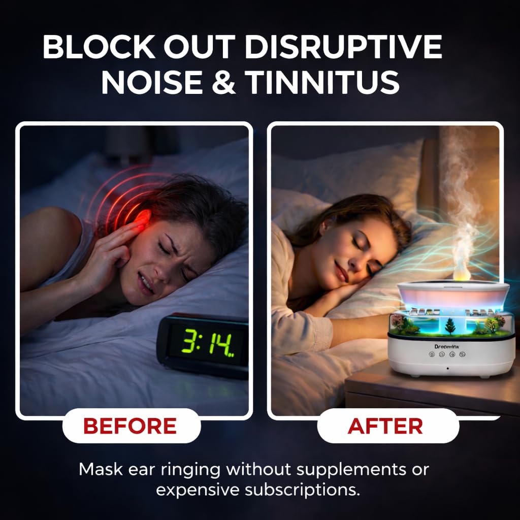 Dreamlax Rain Humidifier LED lights set with color options.
