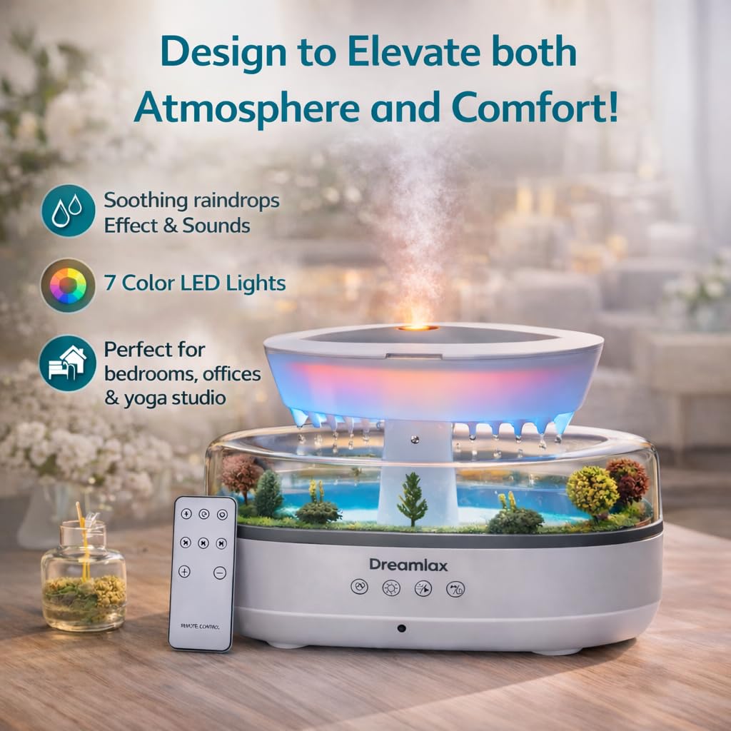 Dreamlax Humidifier operates as whisper-quiet mist machine.