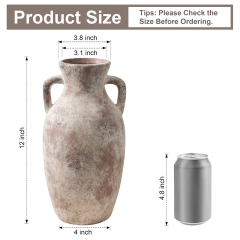 DREAMLOOM terracotta vase closeup texture reveals warm handcrafted charm