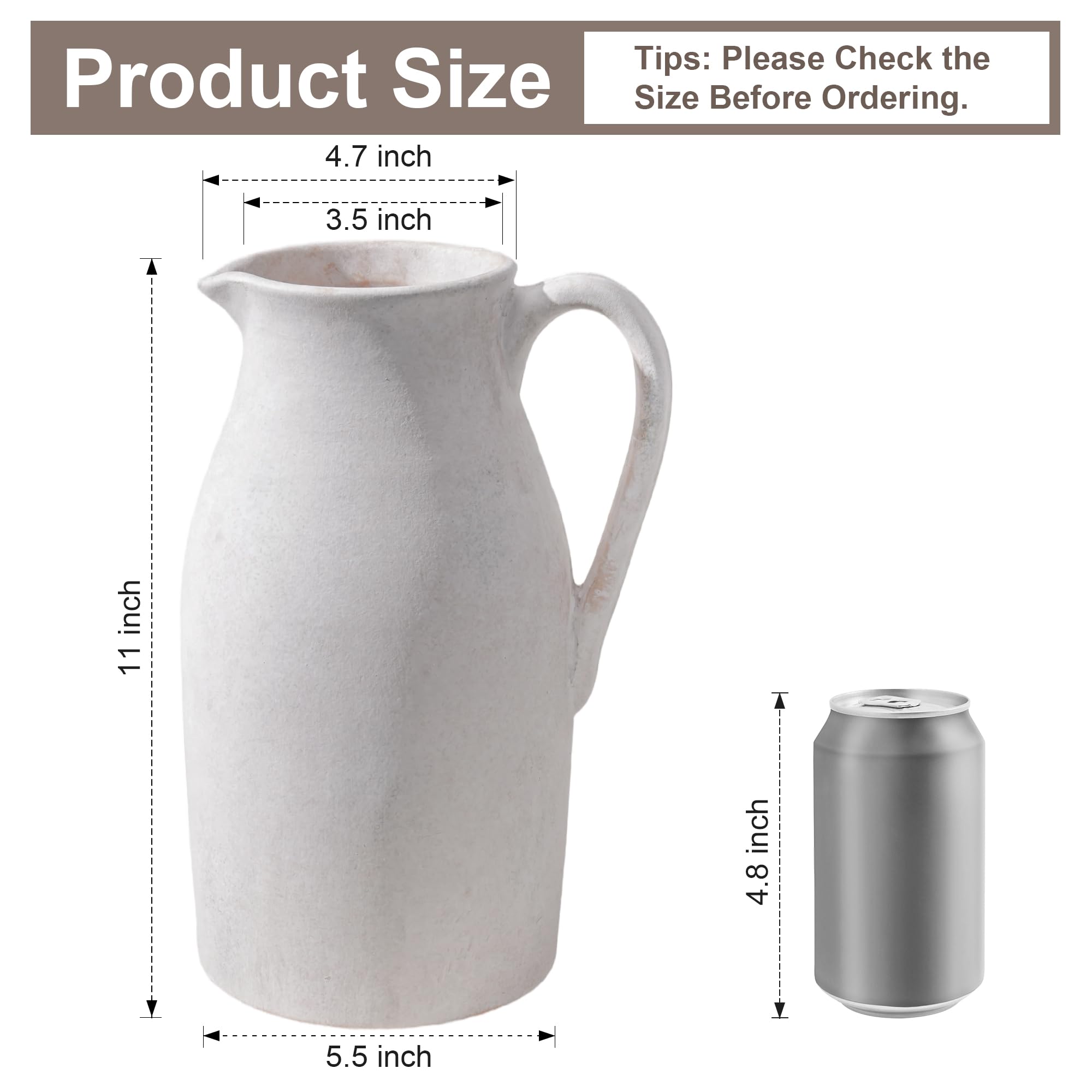 DREAMLOOM neutral clay beige vase adds rustic charm to living spaces.