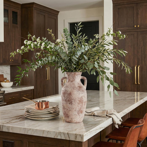 DREAMLOOM vase on shelf decor ideas supports faux or dried botanicals