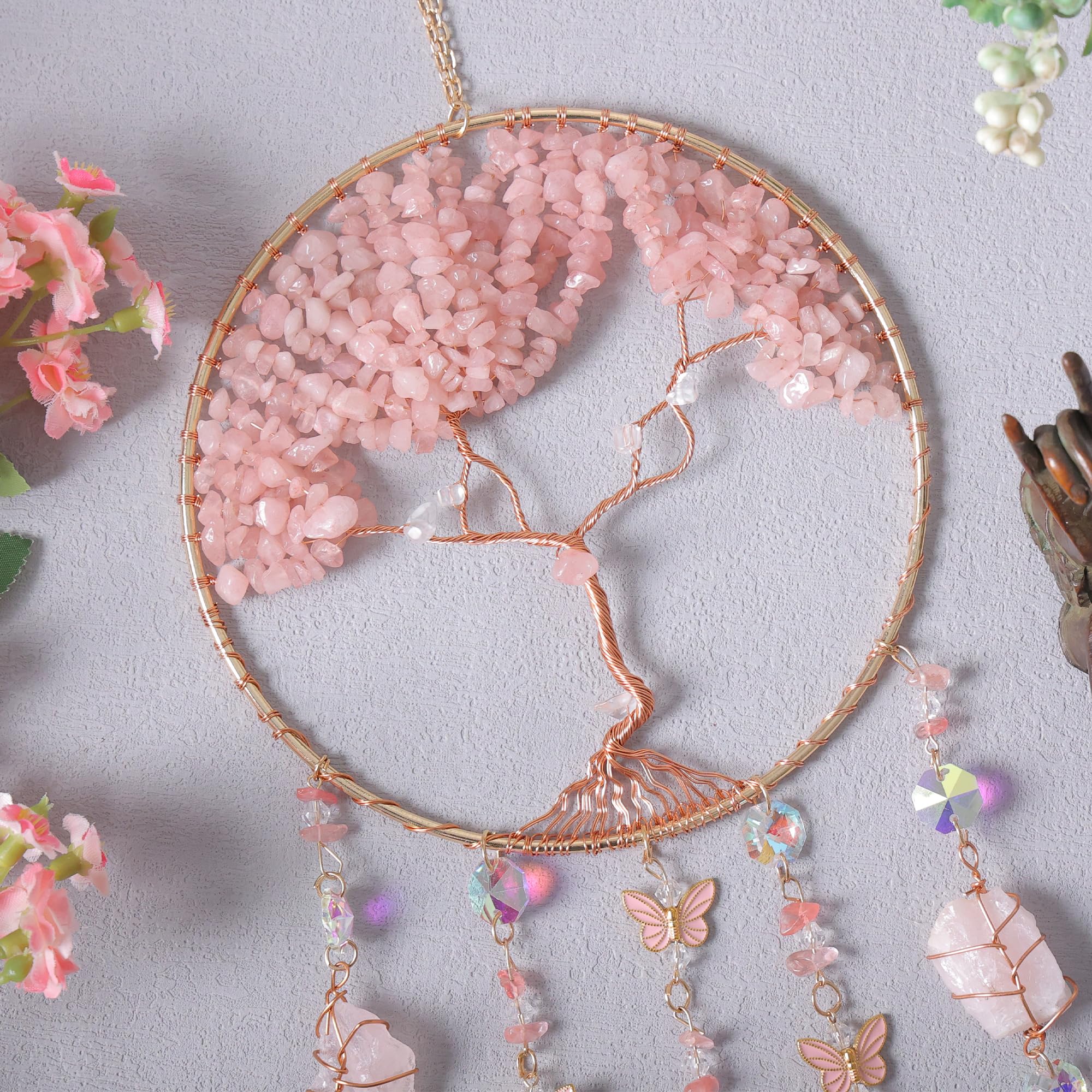 Dreamocean crystal suncatcher creates vibrant rainbows when sunlight touches.