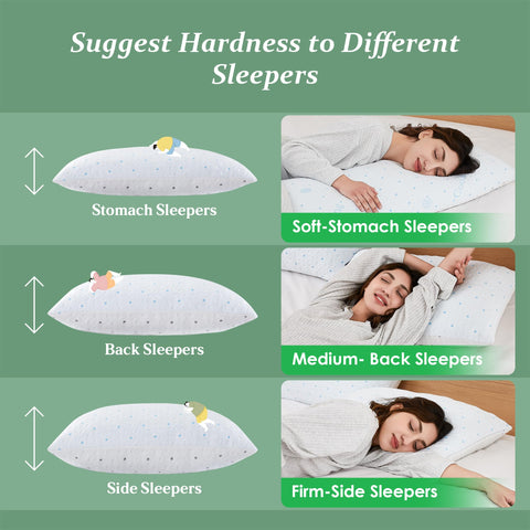 Dreamood shredded memory foam filling provides breathable support.