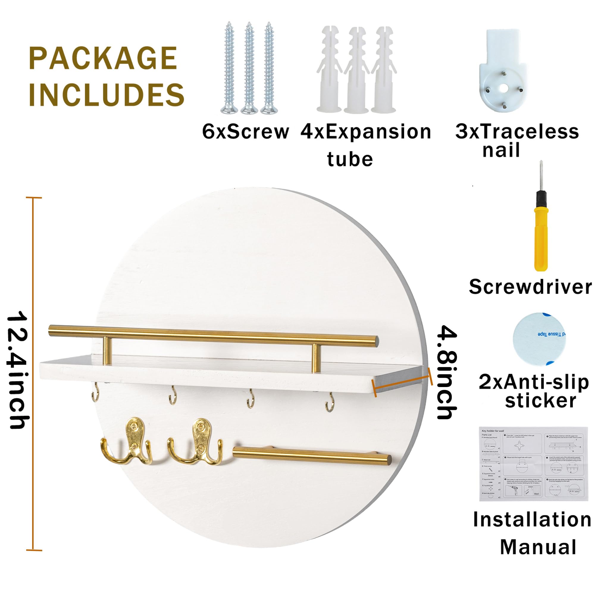 DreamPossible compact organizer fits small spaces like entryways and mudrooms.