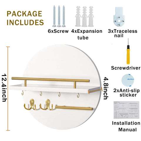 DreamPossible compact organizer fits small spaces like entryways and mudrooms.