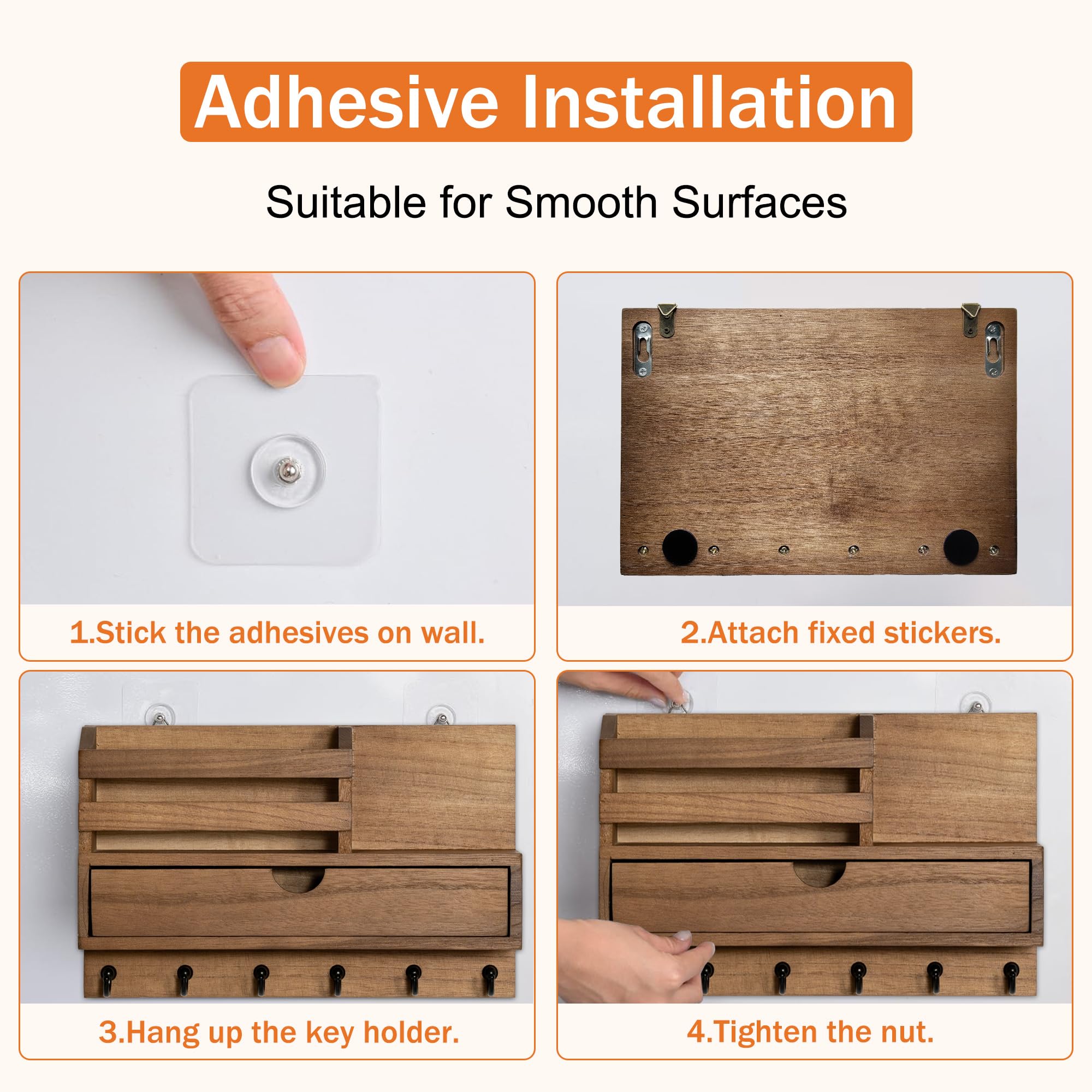 Dreampossible easy installation with screws or adhesives.
