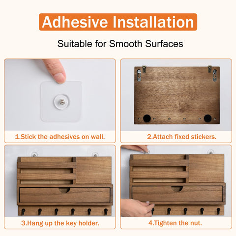 Dreampossible easy installation with screws or adhesives.