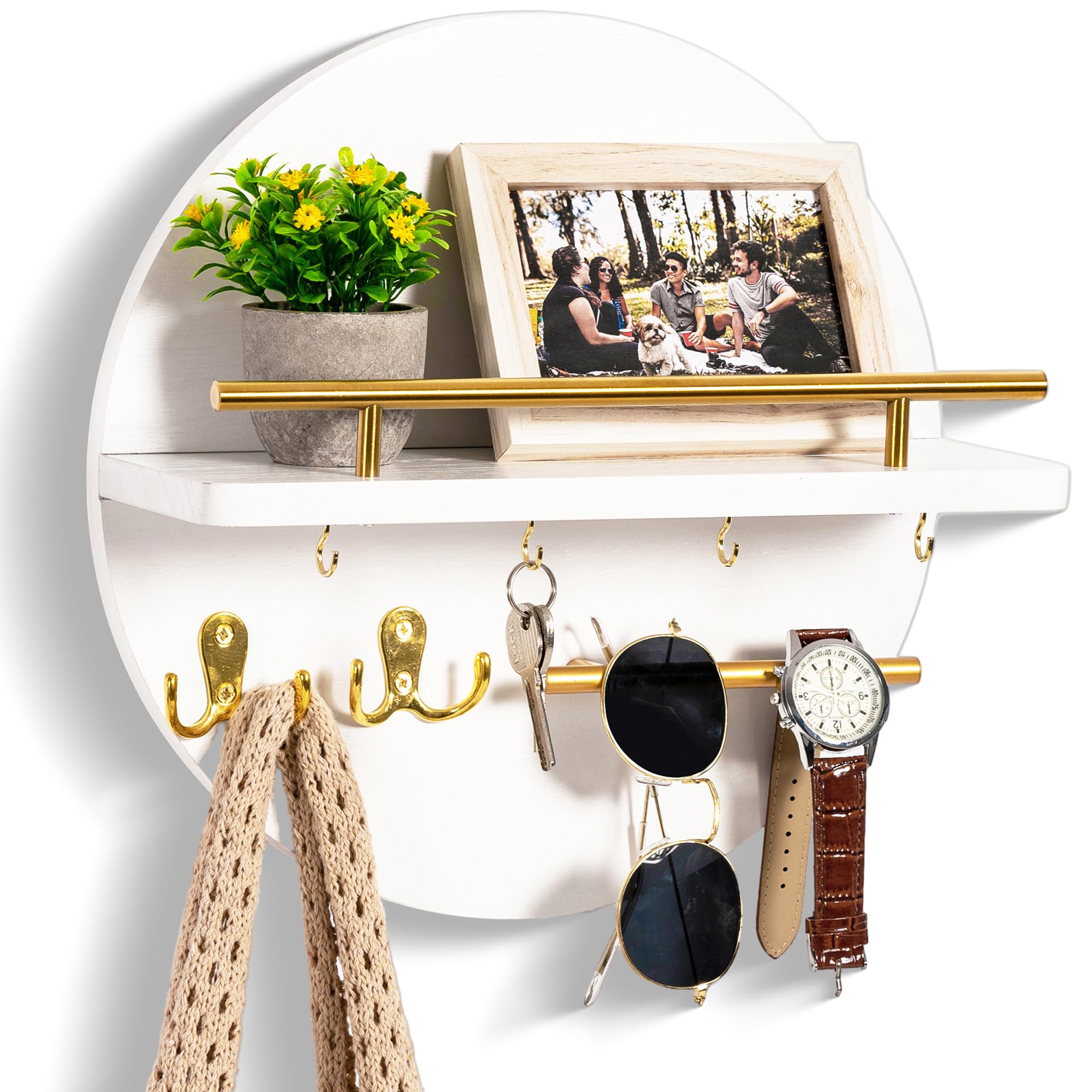DreamPossible key holder with circular design keeps daily essentials neatly within reach.
