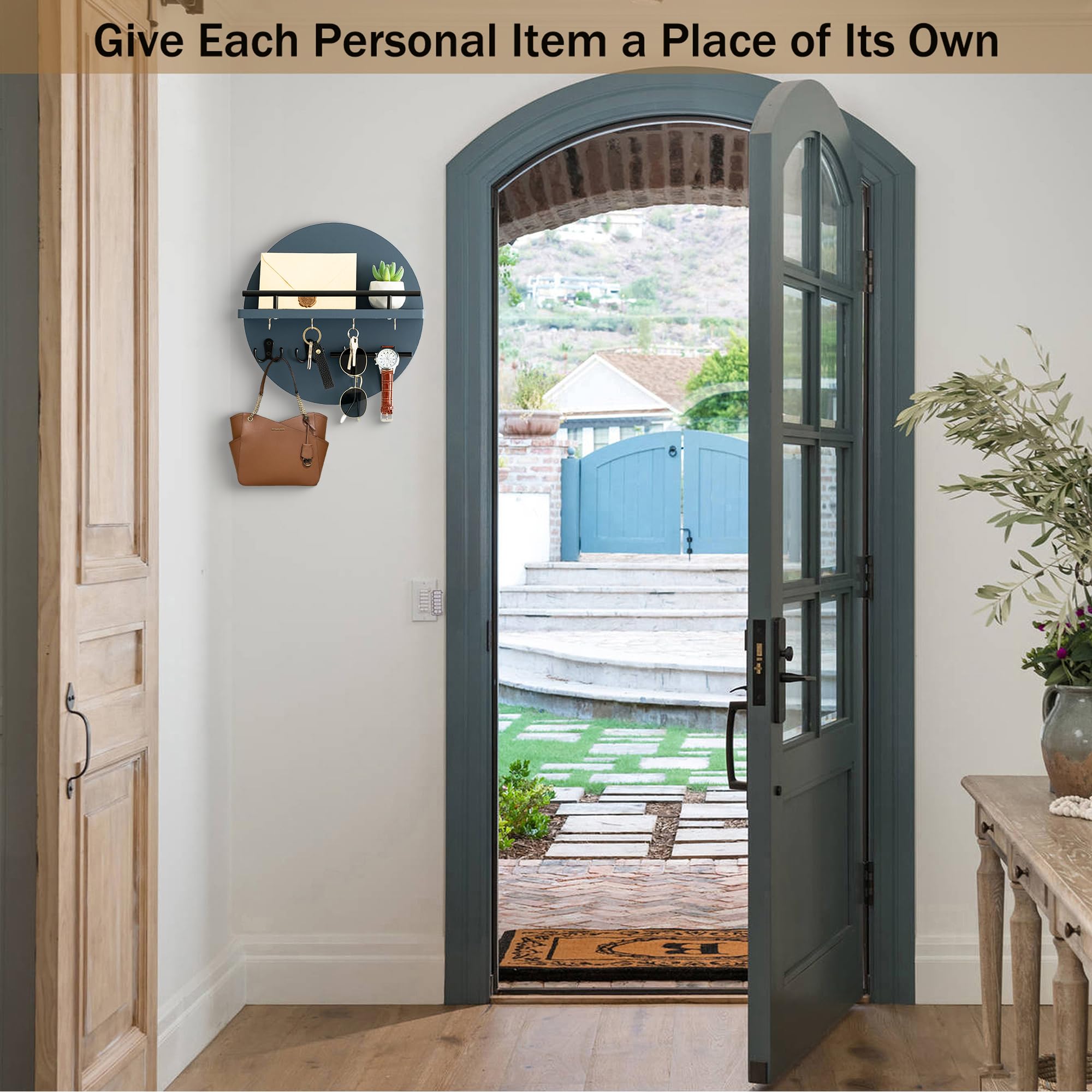dreampossible wall mail organizer circular design offers compact storage and easy access