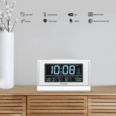 DreamSky Alarm Clock auto DST support adjusts clocks for daylight savings