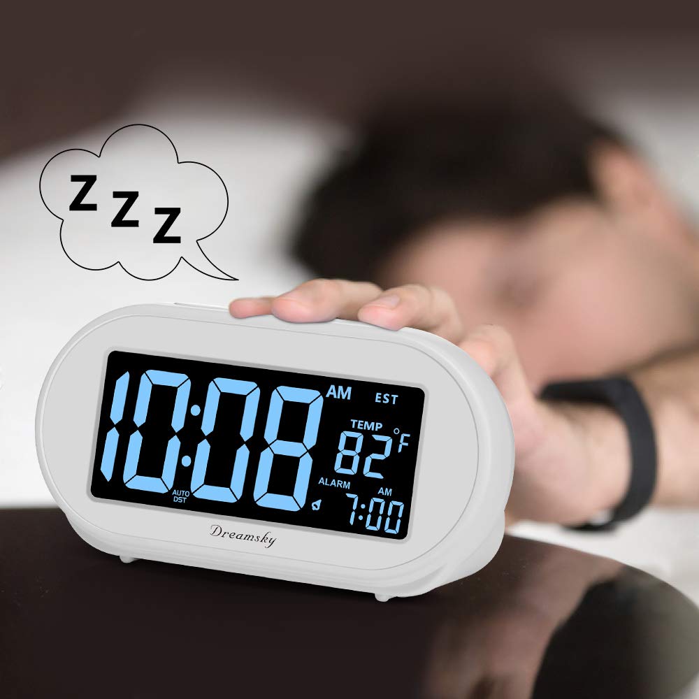 DreamSky clock features a USB port for charging.