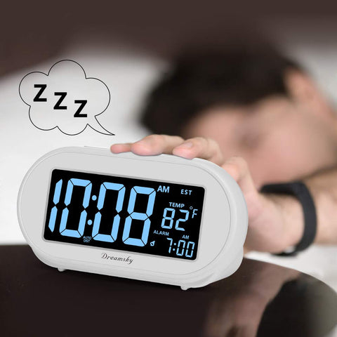 DreamSky clock features a USB port for charging.