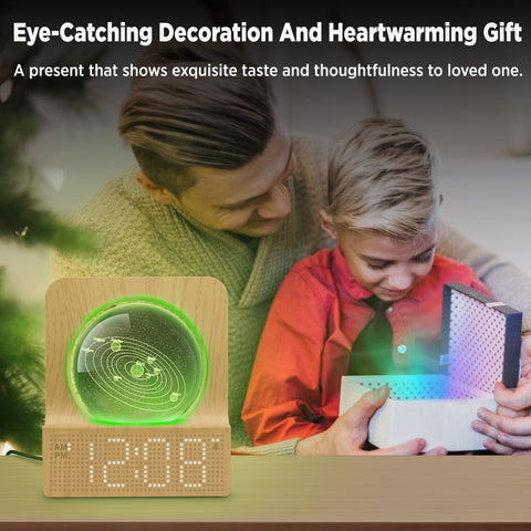 DreamSky alarm clock with five-volume levels ideal for heavy sleepers.